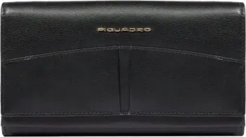 Клатч женский Piquadro Ashley PD6463W134R/N черный натур.кожа - фото 4