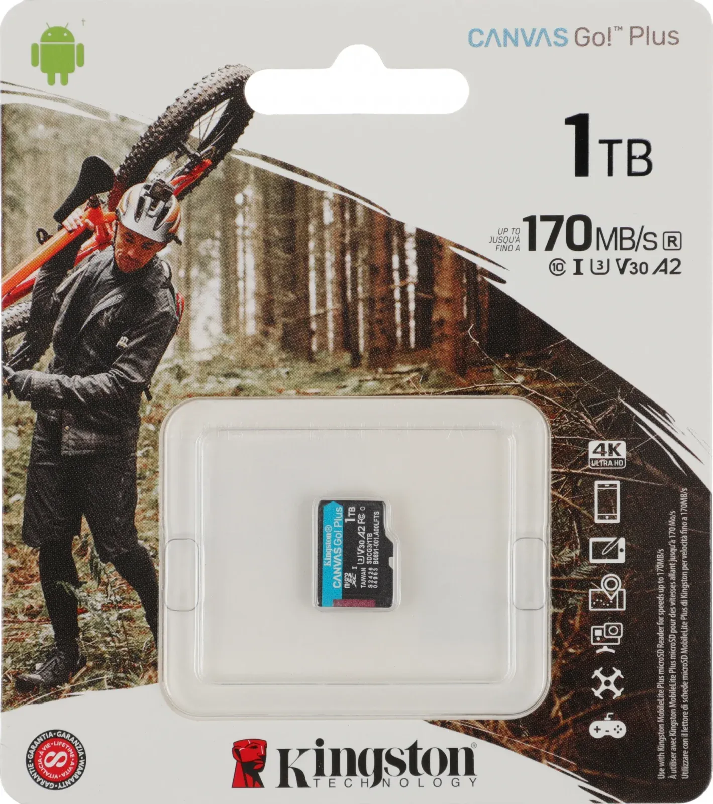 Флеш карта microSDXC 1TB Kingston SDCG3/1TBSP Canvas Go! Plus w/o adapter - фото 3