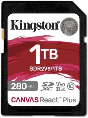 Флеш карта SDXC 1TB Kingston SDR2V6/1TB Canvas React Plus w/o adapter - фото 6
