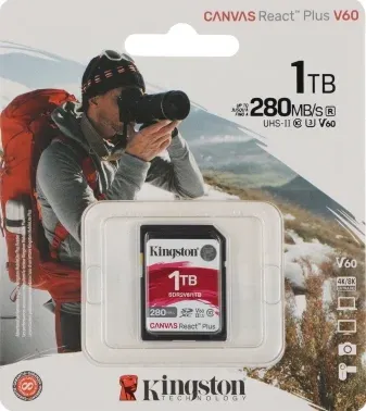 Флеш карта SDXC 1TB Kingston SDR2V6/1TB Canvas React Plus w/o adapter - фото 7