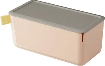 Короб для хранения Deli XDM10pink 1отд. 212x105x93.5мм розовый/серый пластик - фото 3
