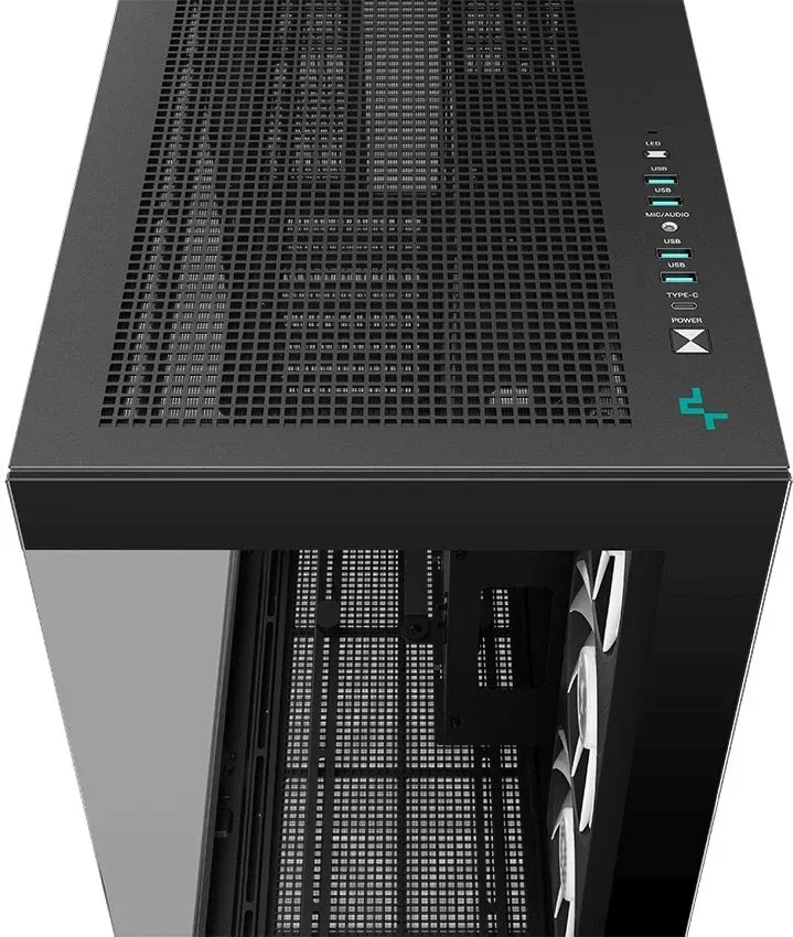 Корпус Deepcool CH780 черный без БП ATX 9x120mm 9x140mm 4x180mm 4x200mm 4xUSB3.0 audio bott PSU - фото 8