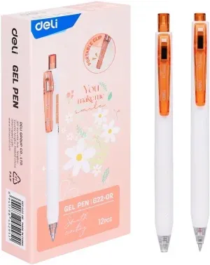 Гелевые ручки DELI EG22-OR - фото 4
