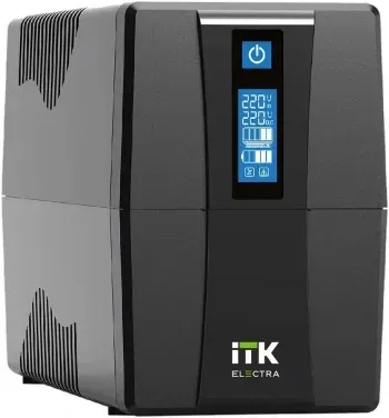 Источник бесперебойного питания ITK Electra EET-0800VA-1-001-S 480Вт 800ВА черный - фото 2
