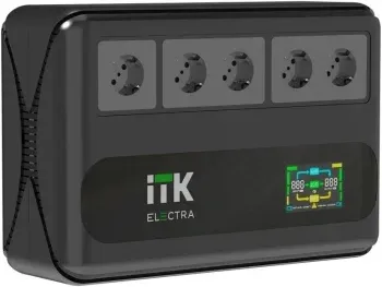 Источник бесперебойного питания ITK Electra ELT5-1000VA-1-001 600Вт 1000ВА черный - фото 6