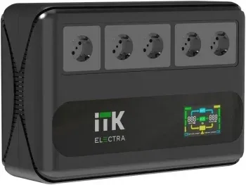 Источник бесперебойного питания ITK Electra ELT5-600VA-1-001 360Вт 600ВА черный - фото 2