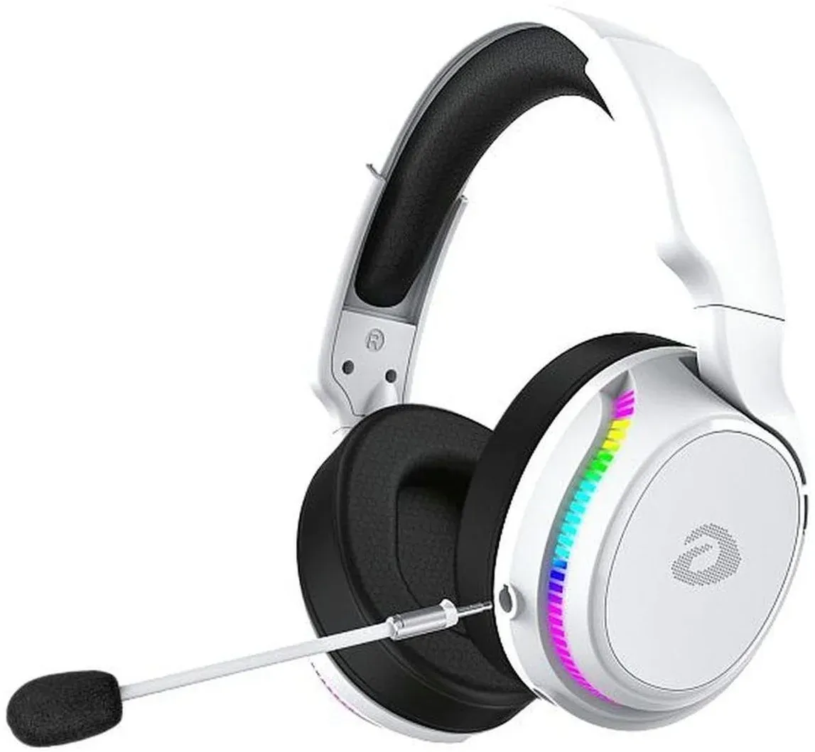 Наушники с микрофоном Dareu A710X белый/черный накладные BT/Radio/3.5mm оголовье A710X WHITE-BLACK - фото 2