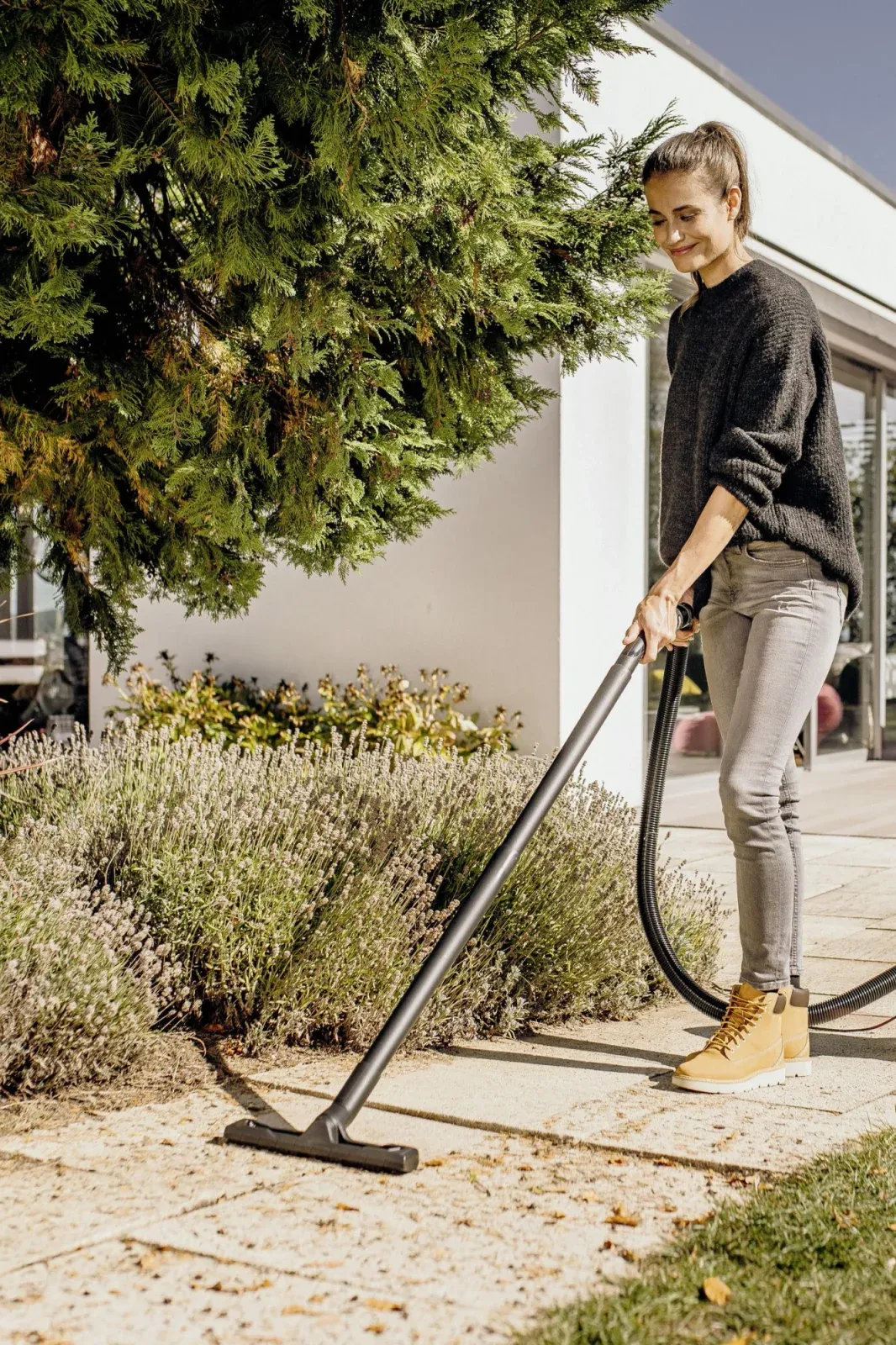 Строительный пылесос Karcher KWD 3 S V-15/4/20 AE EU 1000Вт уборка: сухая/влажная/выдув/сбор воды желтый - фото 3