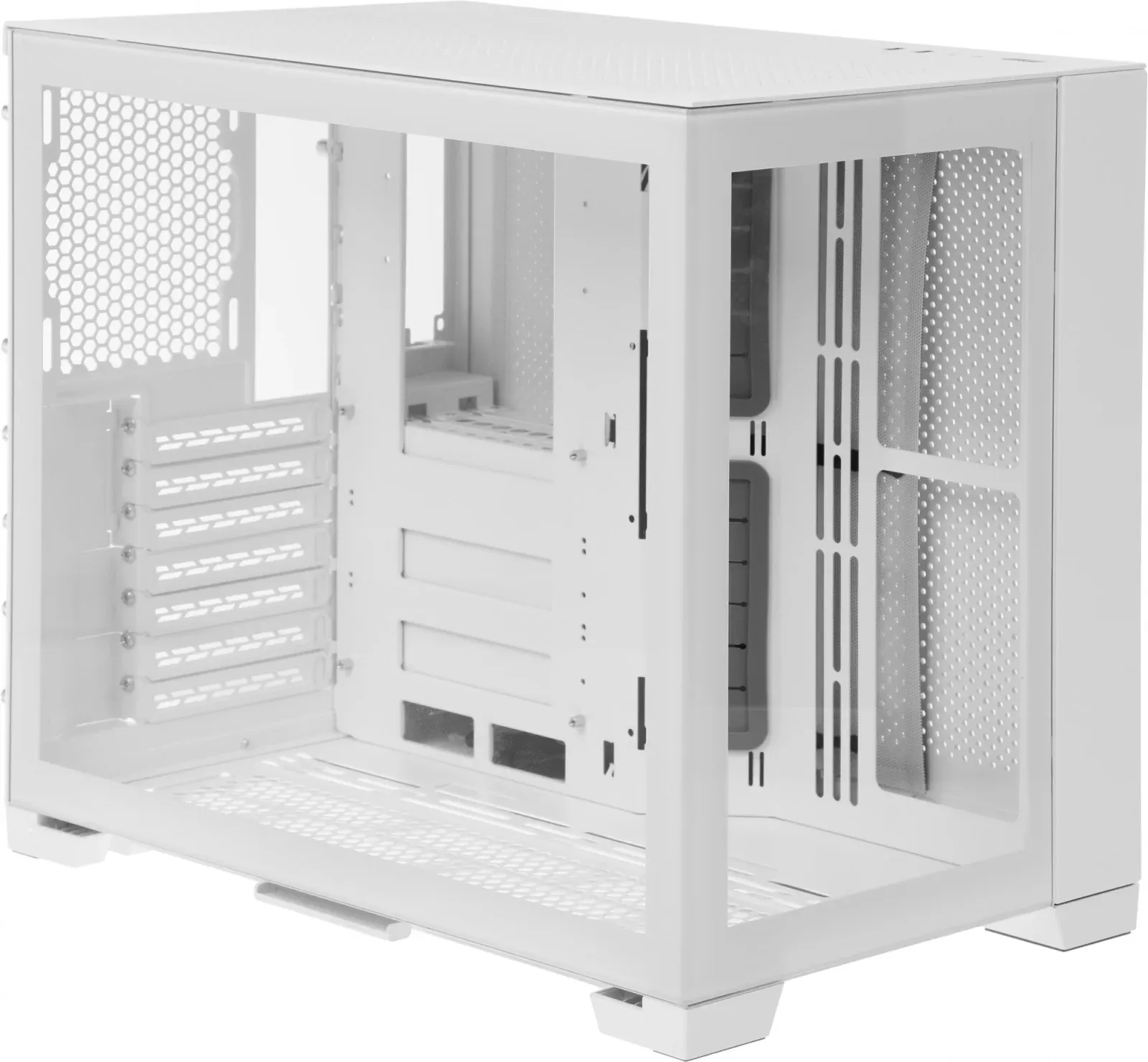 Корпус Lian-Li O11 Dynamic MINI белый без БП ATX 9x120mm 6x140mm 2xUSB3.0 audio bott PSU - фото 4