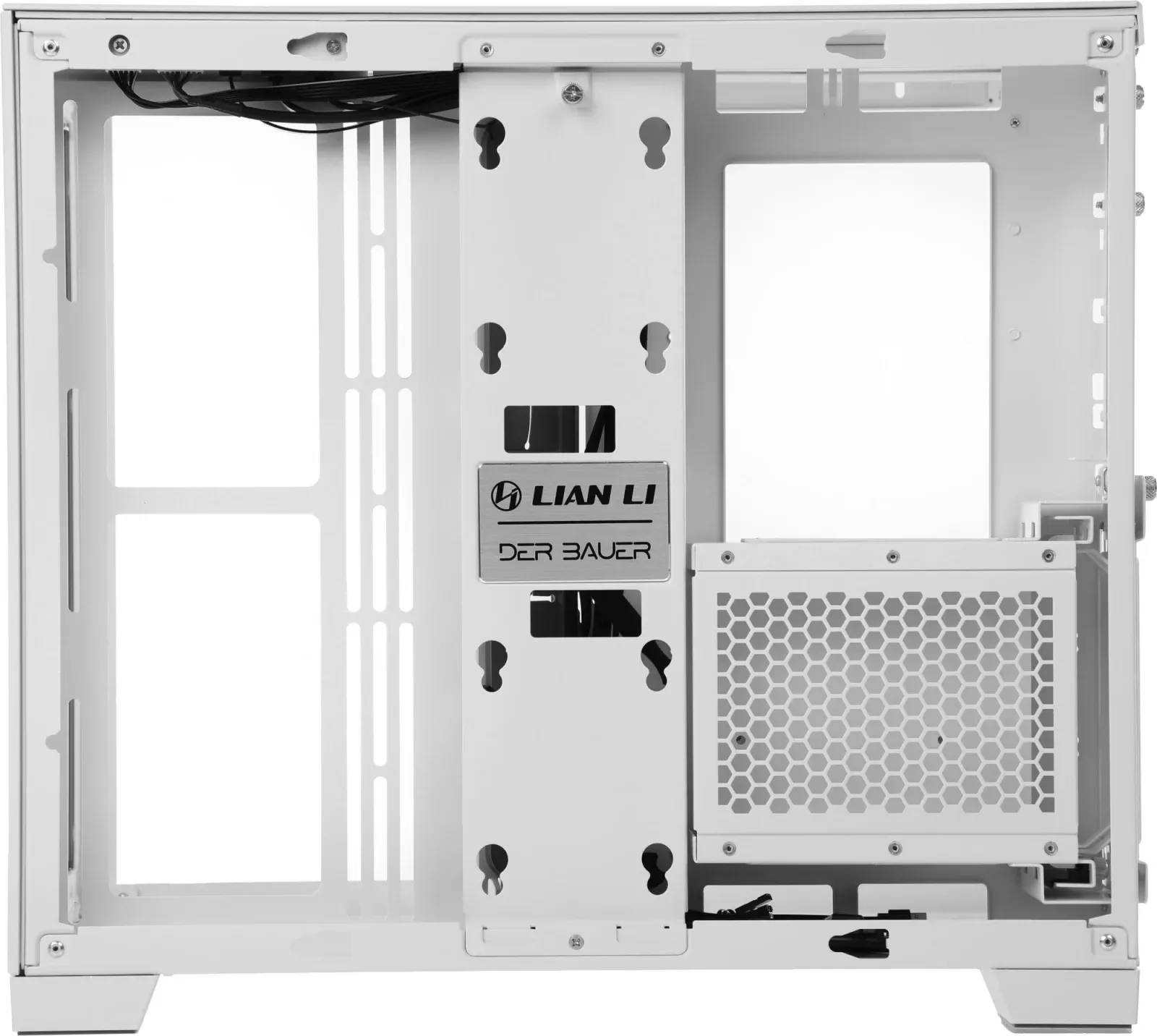 Корпус Lian-Li O11 Dynamic MINI белый без БП ATX 9x120mm 6x140mm 2xUSB3.0 audio bott PSU - фото 6