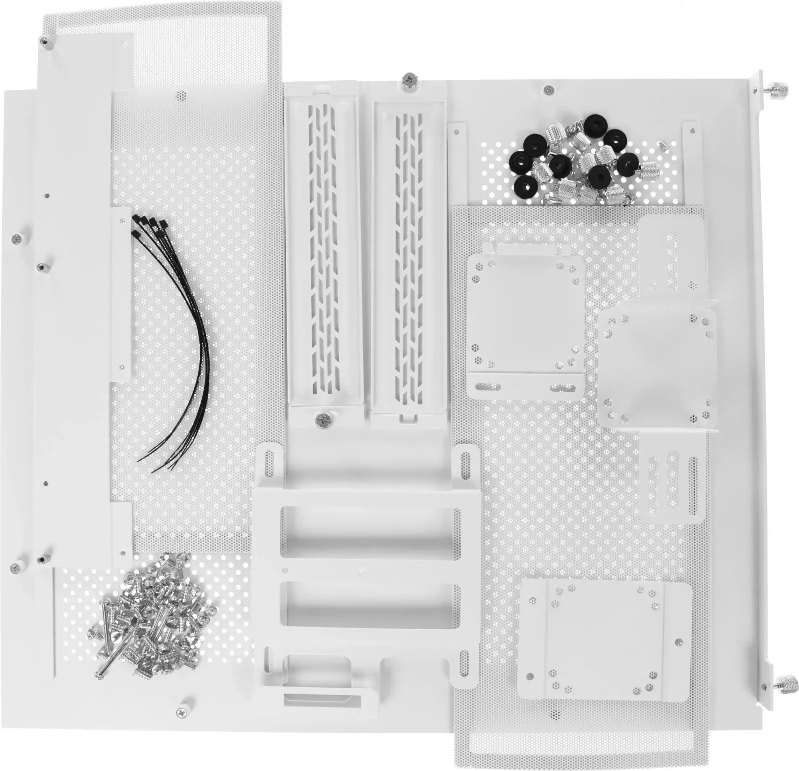 Корпус Lian-Li O11 Dynamic MINI белый без БП ATX 9x120mm 6x140mm 2xUSB3.0 audio bott PSU - фото 8