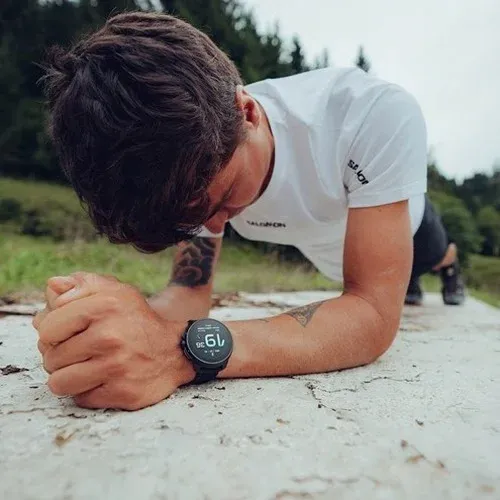 Смарт-часы Suunto Race 1.43 AMOLED корп.черный/серебристый Sport Band рем.черный разм.брасл.:M/L SS050929000 - фото 2
