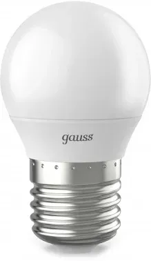 Лампа светодиодная Gauss 6.5Вт цок.:E27 шар 220B св.свеч.бел.нейт. P45 упак.:10шт 105102207 - фото 8
