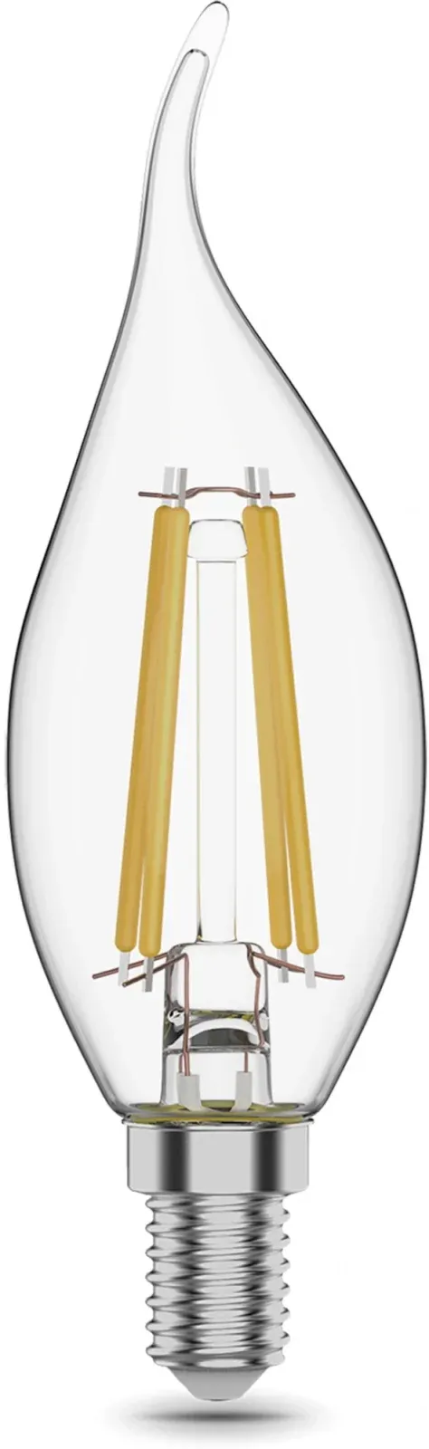 Лампа филам. Gauss Filament 11Вт цок.:E14 свеча 220B св.свеч.бел.теп. CF35 упак.:10шт 104801111 - фото 2