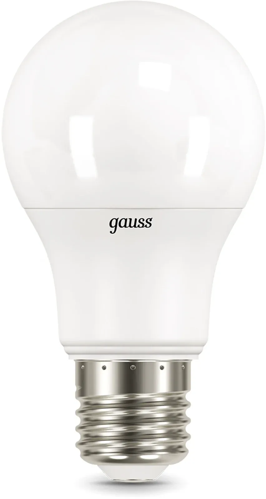 Лампа светодиодная Gauss A60 10Вт цок.:E27 груша 220B св.свеч.бел.теп. упак.:10шт 102502110-T - фото 2