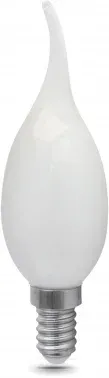 Лампа филам. Gauss Filament 5Вт цок.:E14 свеча 220B св.свеч.бел.теп. упак.:10шт 104201105 - фото 8