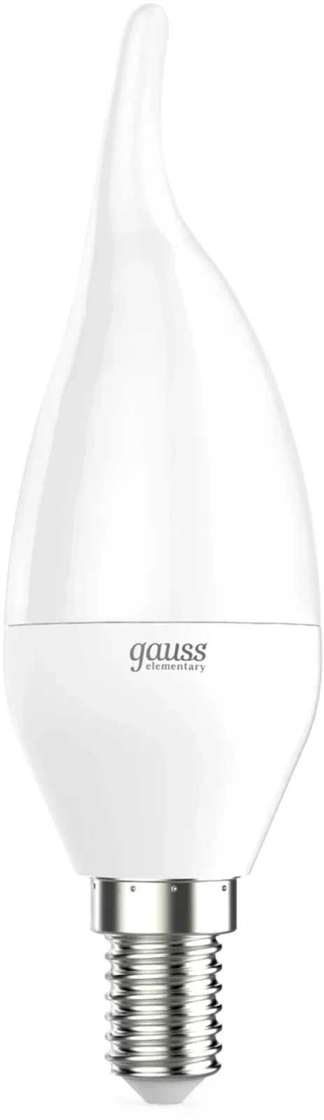 Лампа светодиодная Gauss 9.5Вт цок.:E14 свеча 220B св.свеч.бел.теп. упак.:10шт 104101110 - фото 2