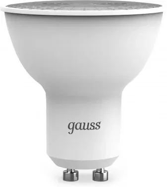 Лампа светодиодная Gauss 101506109 9Вт цок.:GU10 рефлек. 220B св.свеч.бел.теп. MR16 упак.:10шт - фото 8