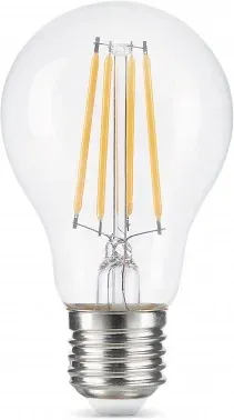 Лампа светодиодная Gauss Filament 102902212 12Вт цок.:E27 груша 185B св.свеч.бел.нейт. грушевидная упак.:10шт, прозрачный - фото 8