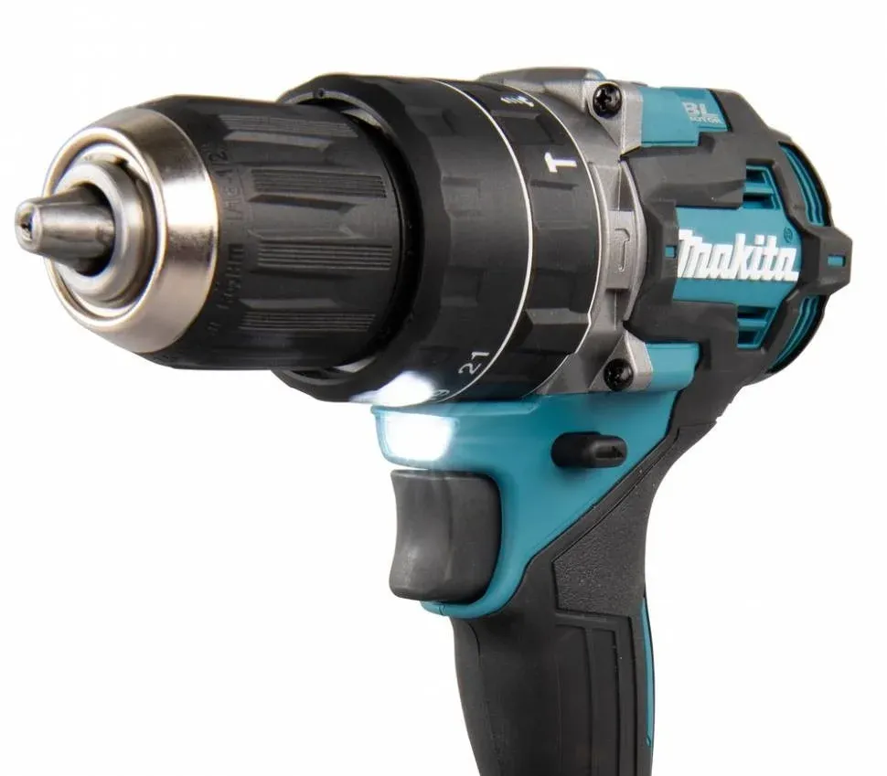 Дрель-шуруповерт Makita HP002GZ аккум. патрон:быстрозажимной кейс в комплекте - фото 4