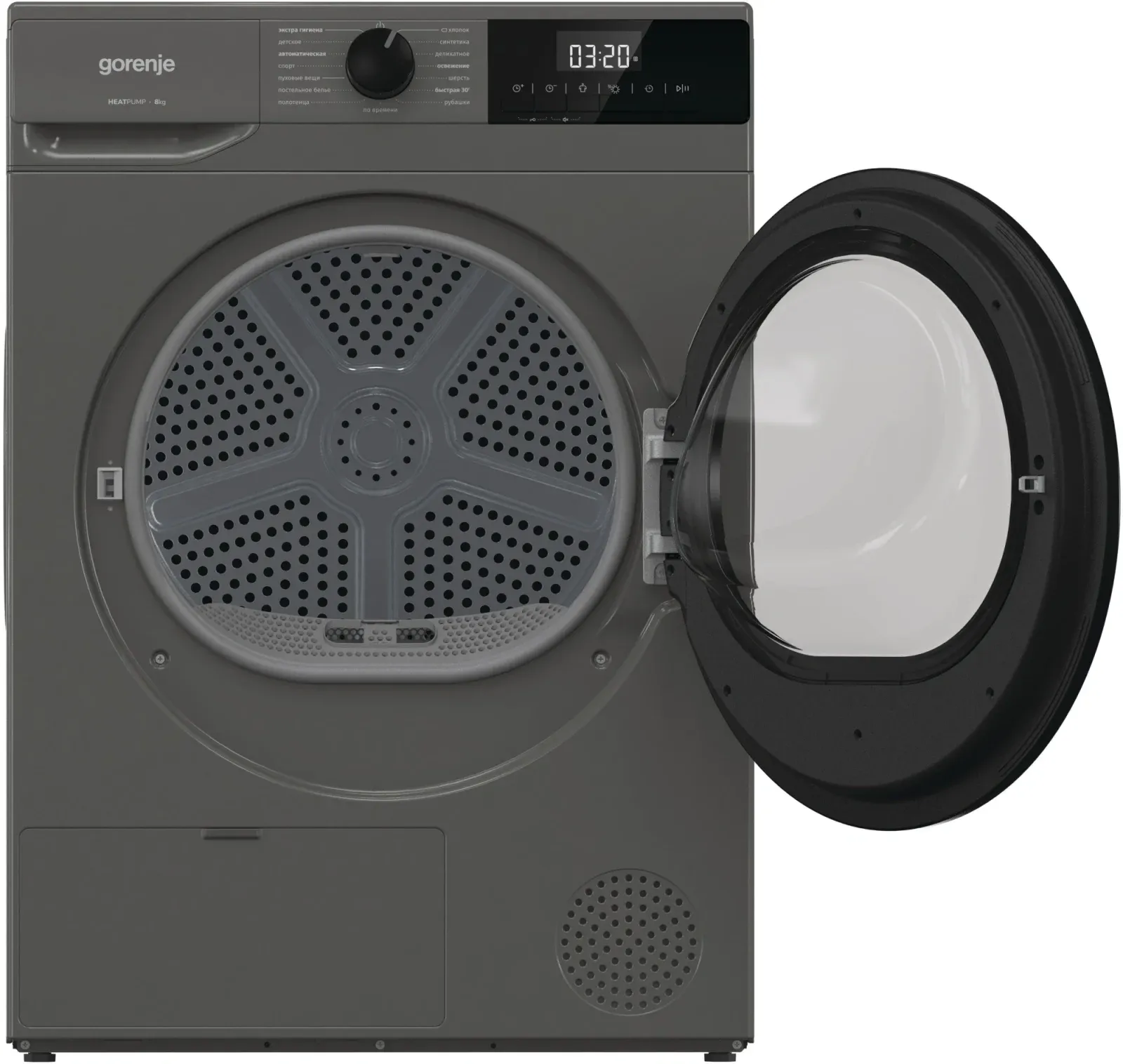 Сушильная машина Gorenje D2HNE82/C кл.энер.:A++ макс.загр.:8кг серый - фото 2