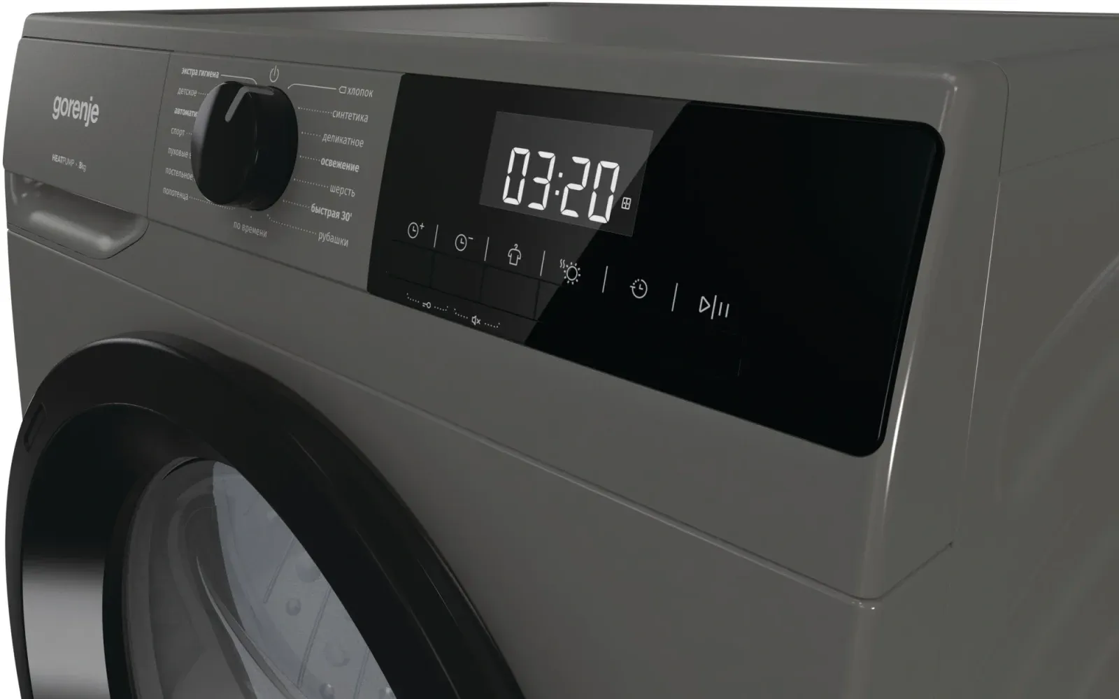 Сушильная машина Gorenje D2HNE82/C кл.энер.:A++ макс.загр.:8кг серый - фото 4