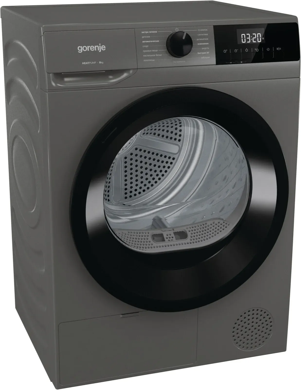Сушильная машина Gorenje D2HNE82/C кл.энер.:A++ макс.загр.:8кг серый - фото 6