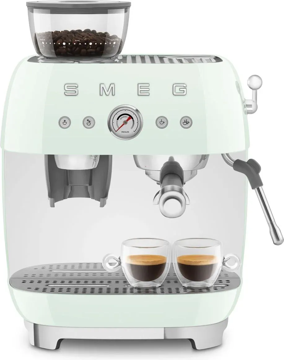 Кофемашина Smeg EGF03PGEU 1650Вт зеленый/серебристый - фото 8