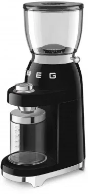Кофемолка Smeg CGF11BLEU 150Вт ручная сист.помол.:жернова вместим.:350гр черный/серебристый - фото 7