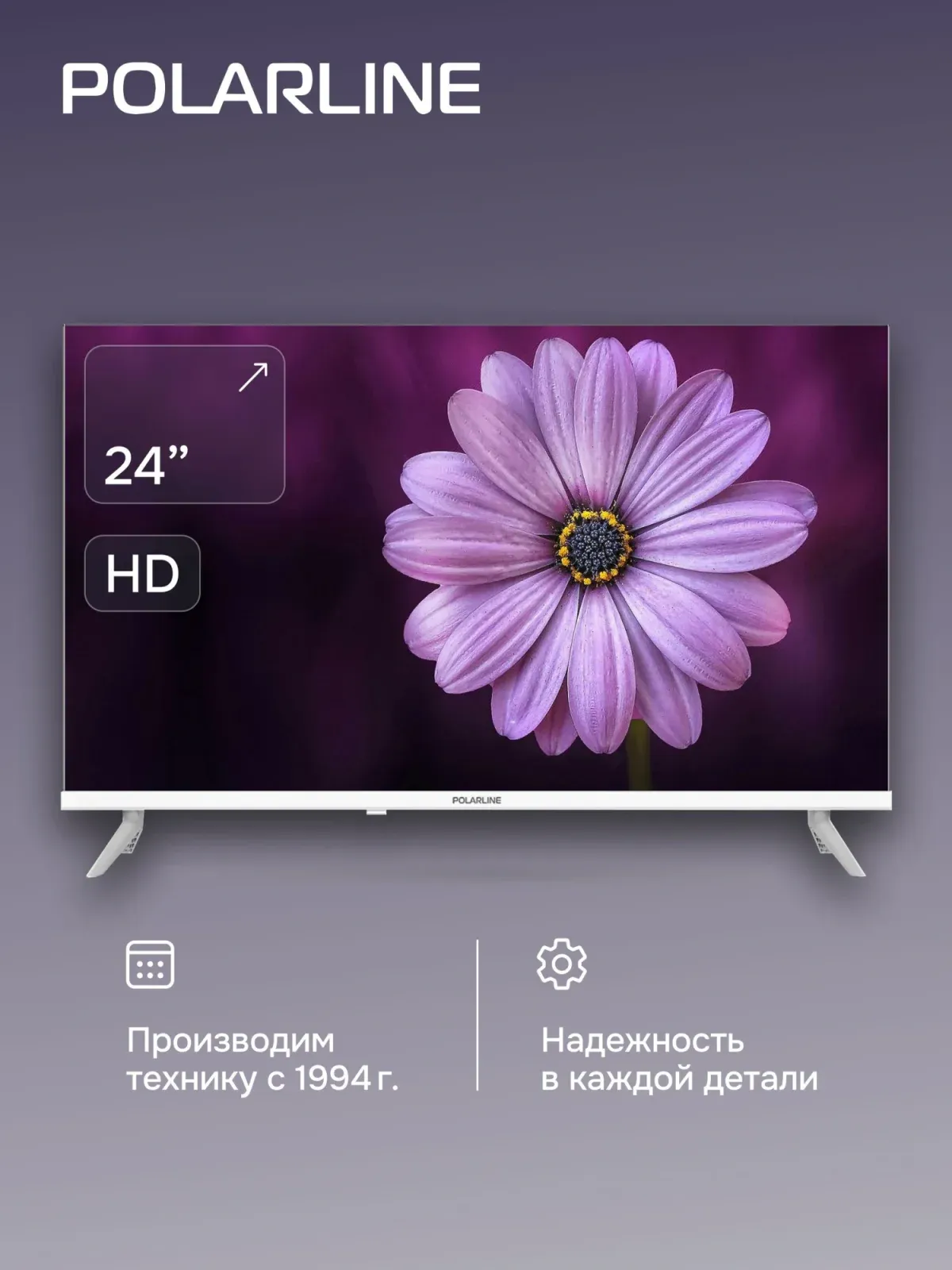 Телевизор LED PolarLine 24 24PL52TC белый HD 60Hz DVB-T DVB-T2 DVB-C DVB-S2 USB RUS - фото 7