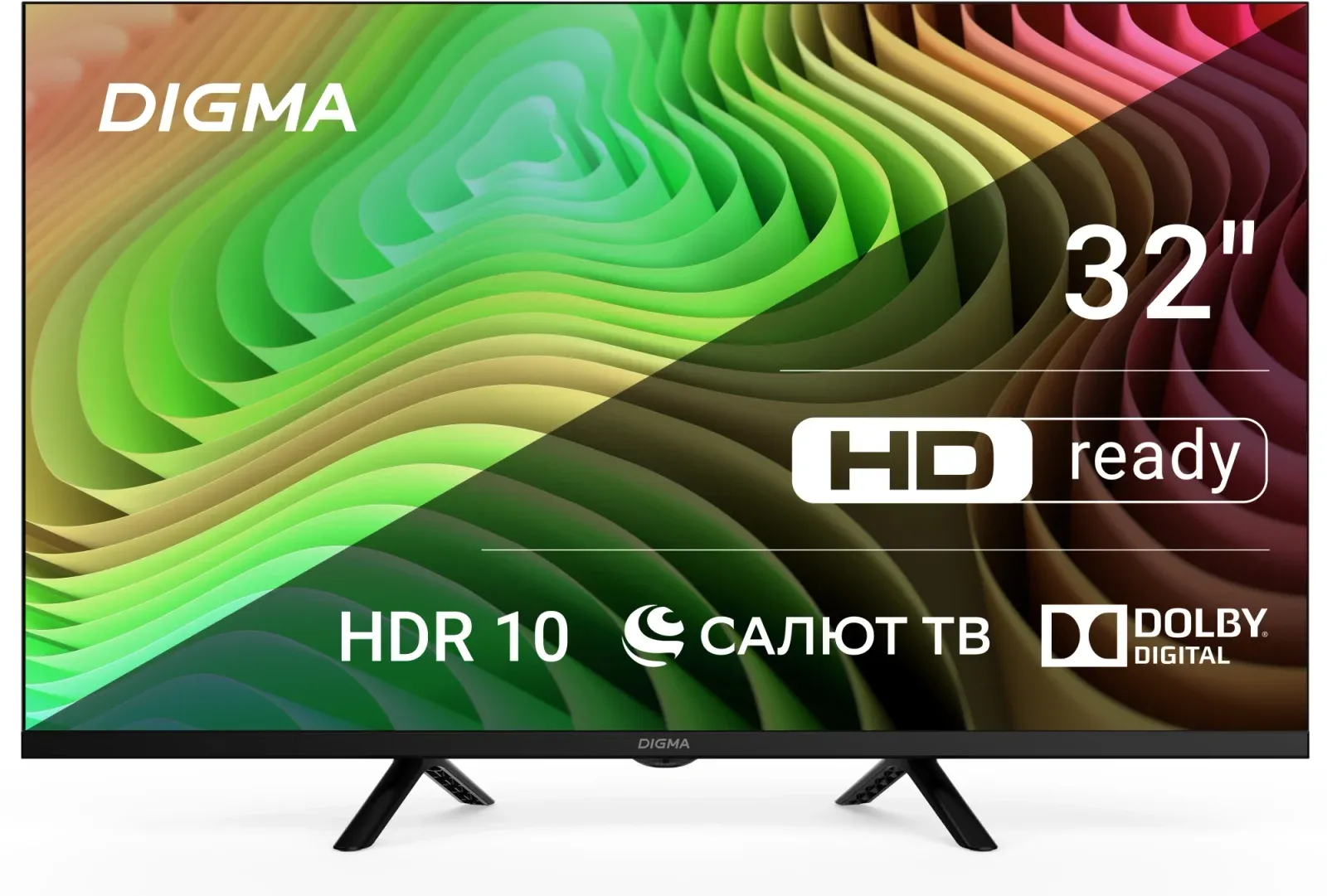 Телевизор LED Digma 32 DM-LED32SBB34 Салют ТВ Frameless Metal черный HD 60Hz DVB-T DVB-T2 DVB-C DVB-S DVB-S2 USB WiFi Smart TV - фото 8