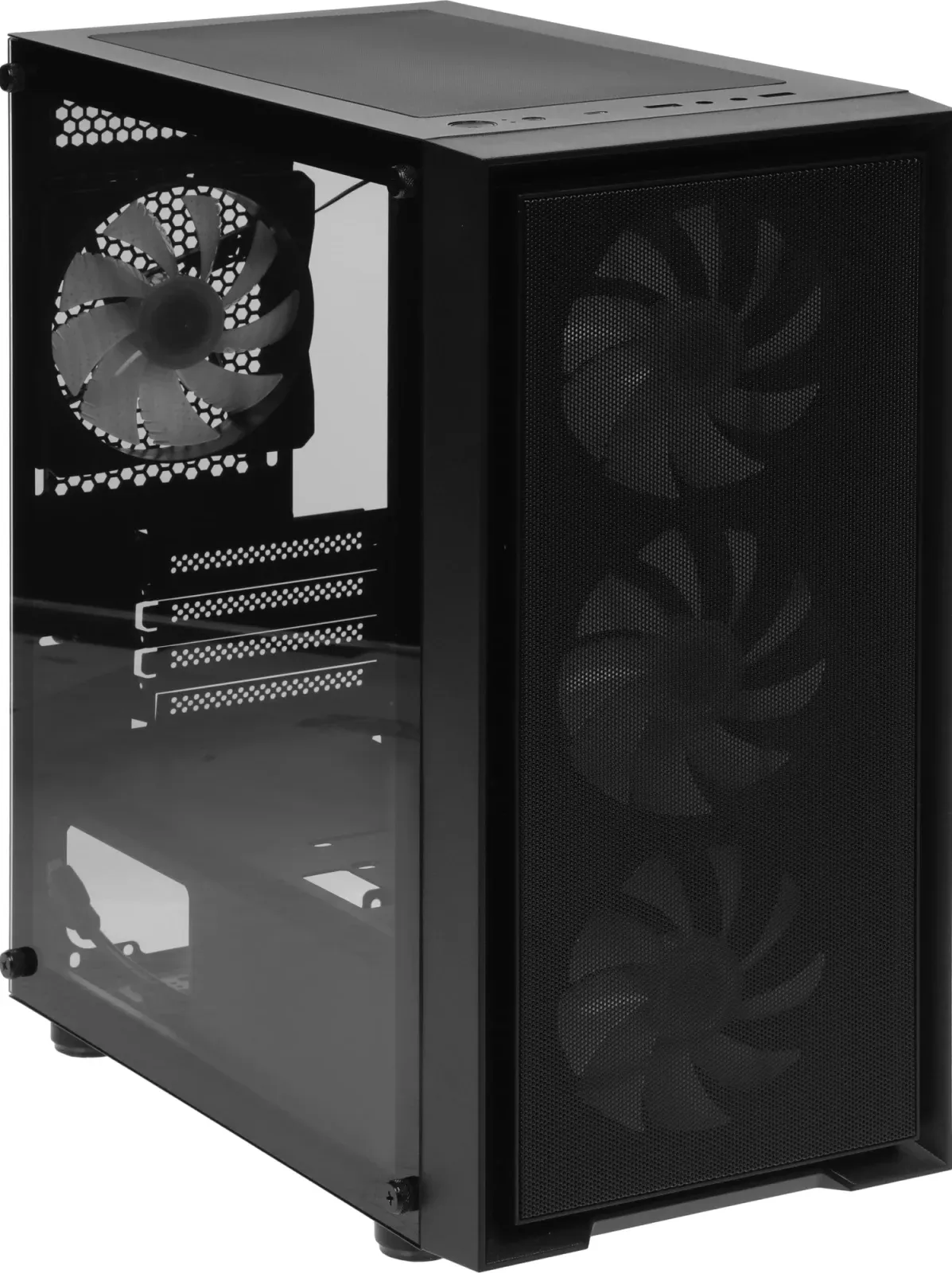 Корпус Accord M203 черный без БП mATX 2xUSB2.0 1xUSB3.0 audio bott PSU - фото 8