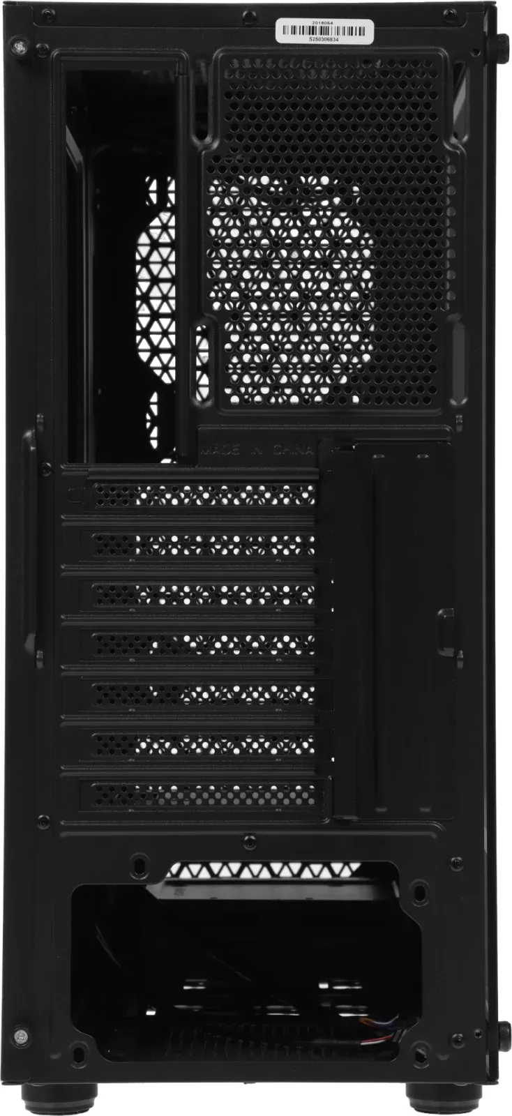 Корпус Accord 3338 черный без БП ATX 6x120mm 1xUSB2.0 1xUSB3.0 audio bott PSU - фото 2