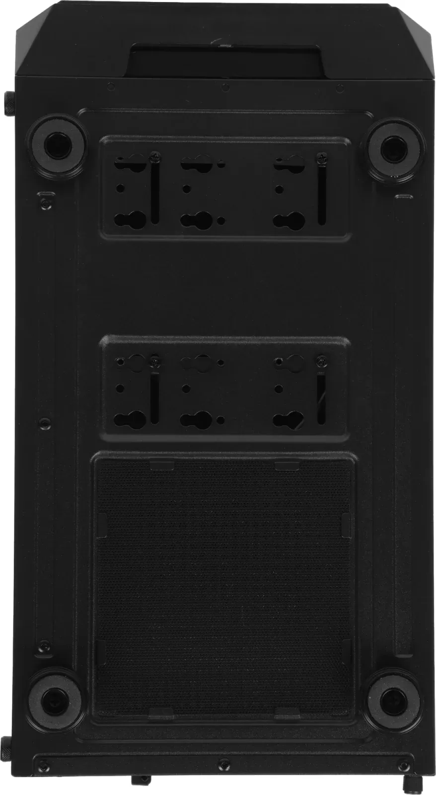 Корпус Accord 3338 черный без БП ATX 6x120mm 1xUSB2.0 1xUSB3.0 audio bott PSU - фото 7