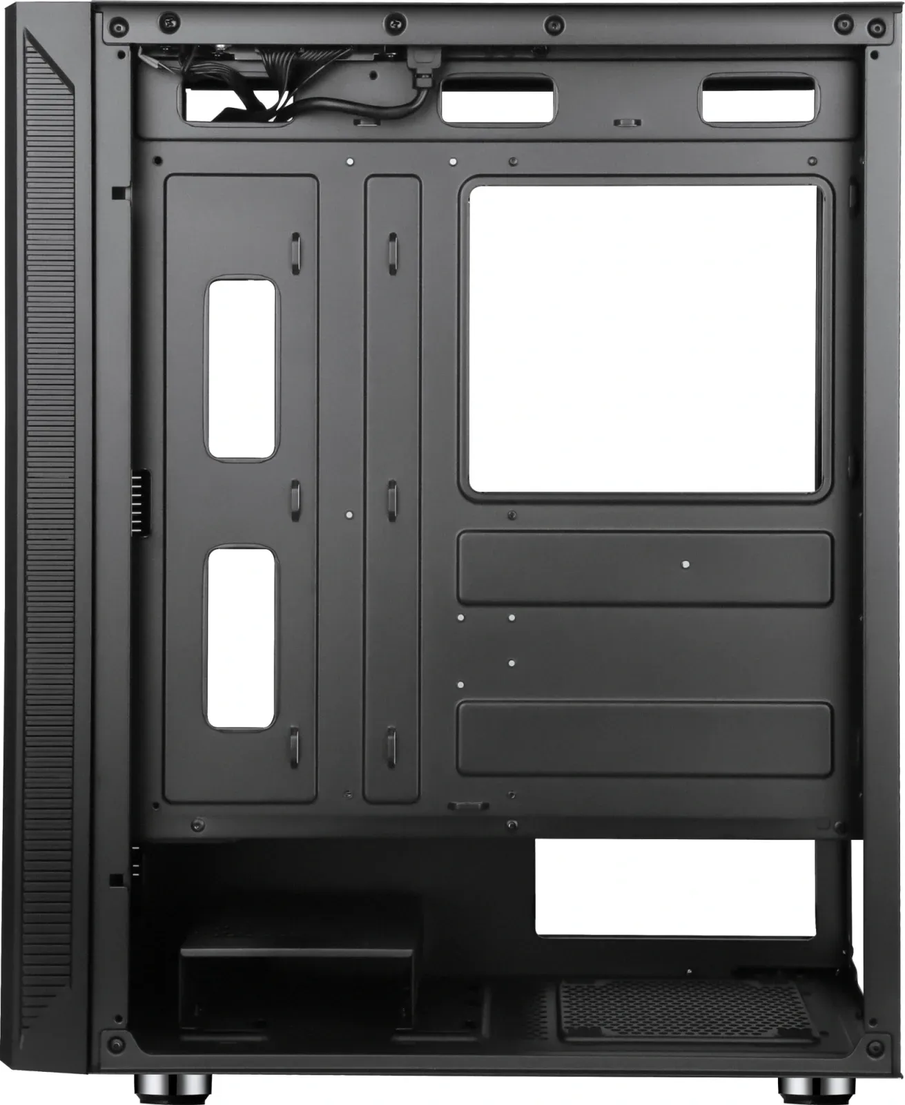 Корпус Accord 3501 черный без БП ATX 8x120mm 5x140mm 2x200mm 2xUSB2.0 1xUSB3.0 audio bott PSU - фото 2