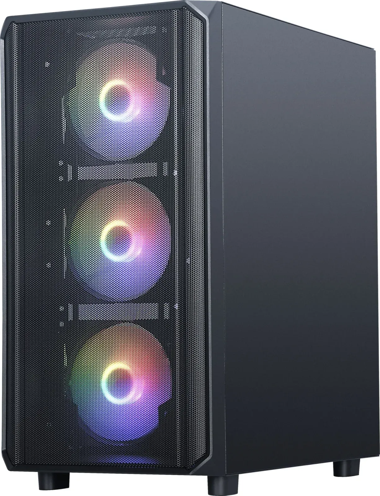 Корпус Accord 3602 черный без БП ATX 4x120mm 6x140mm 3x200mm 2xUSB3.0 audio bott PSU - фото 2