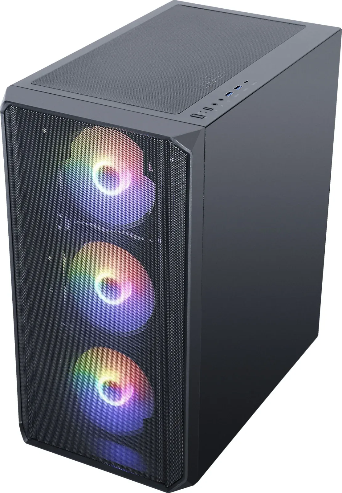 Корпус Accord 3602 черный без БП ATX 4x120mm 6x140mm 3x200mm 2xUSB3.0 audio bott PSU - фото 3