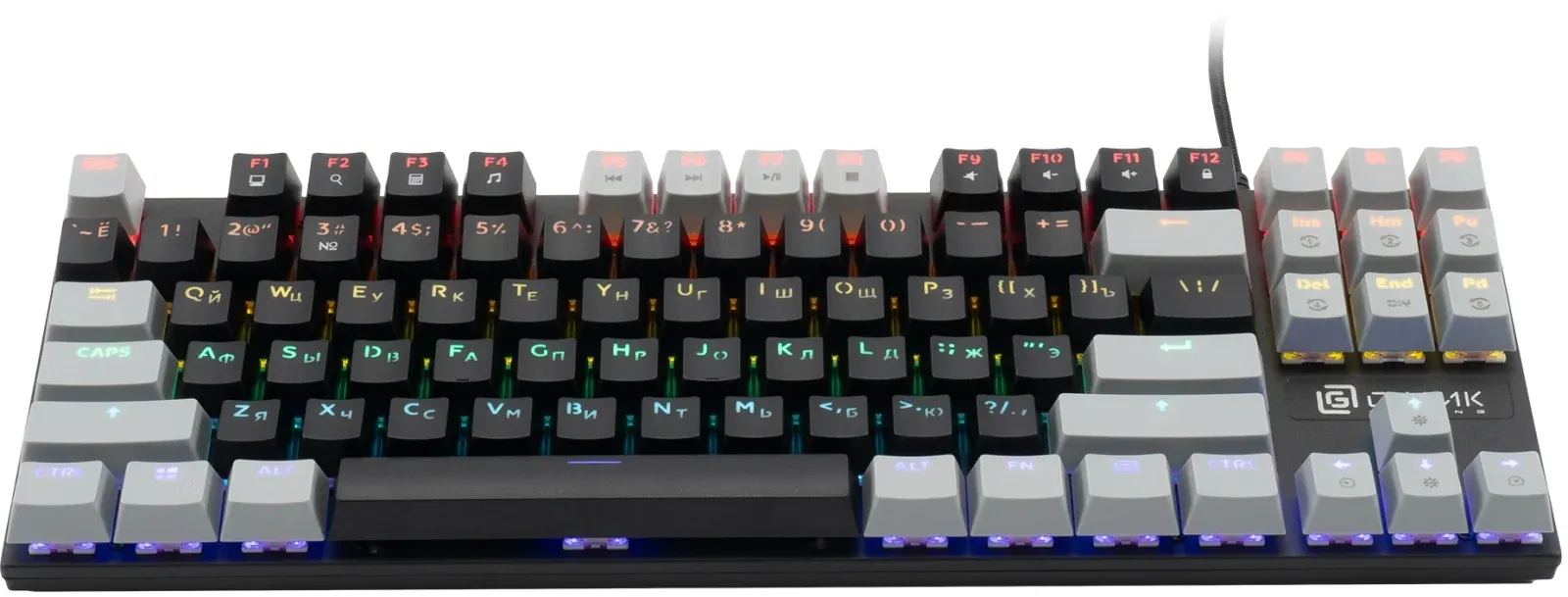 Клавиатуры OKLICK K600X черный/серый - фото 1