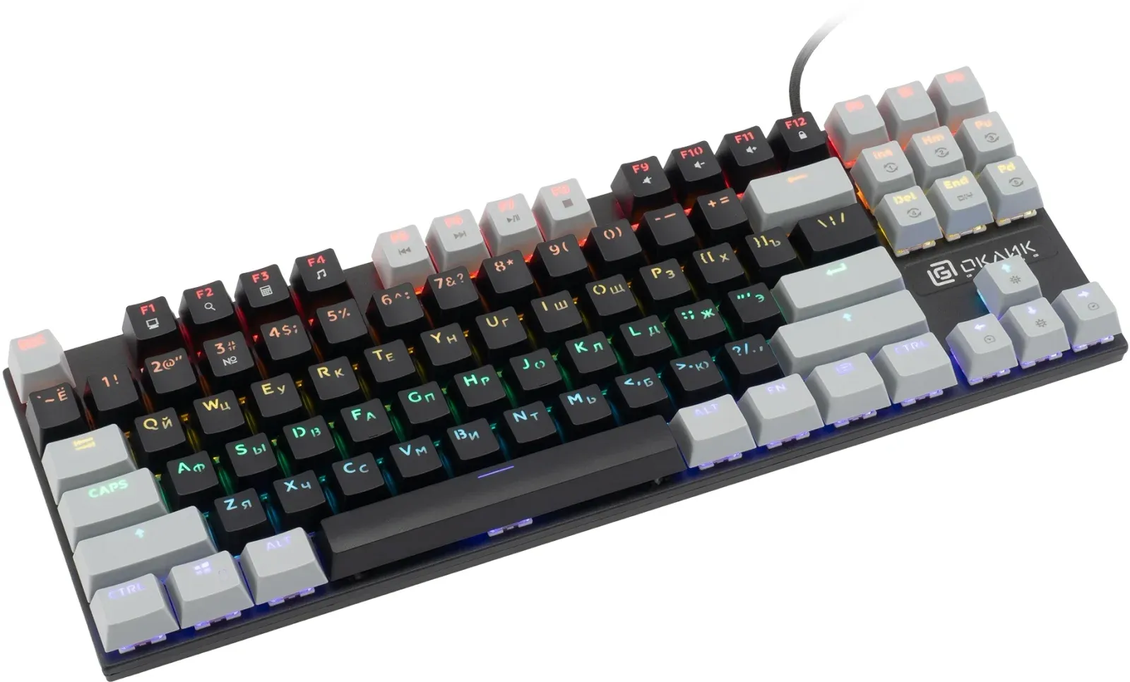 Клавиатуры OKLICK K600X черный/серый - фото 3