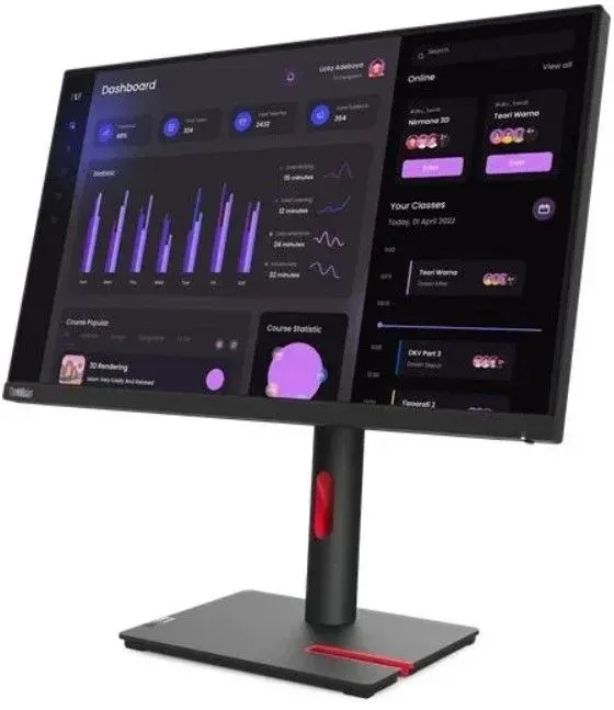Монитор Lenovo 23.8 ThinkVision T24i-30 черный IPS LED 4ms 16:9 HDMI матовая HAS Piv 250cd 178гр/178гр 1920x1080 60Hz VGA DP FHD USB 5.4кг - фото 4