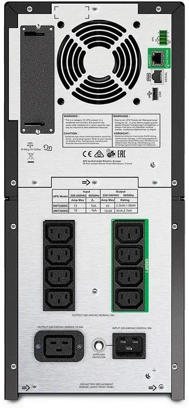 Источник бесперебойного питания APC Smart-UPS SMT3000IC 2700Вт 3000ВА черный - фото 2