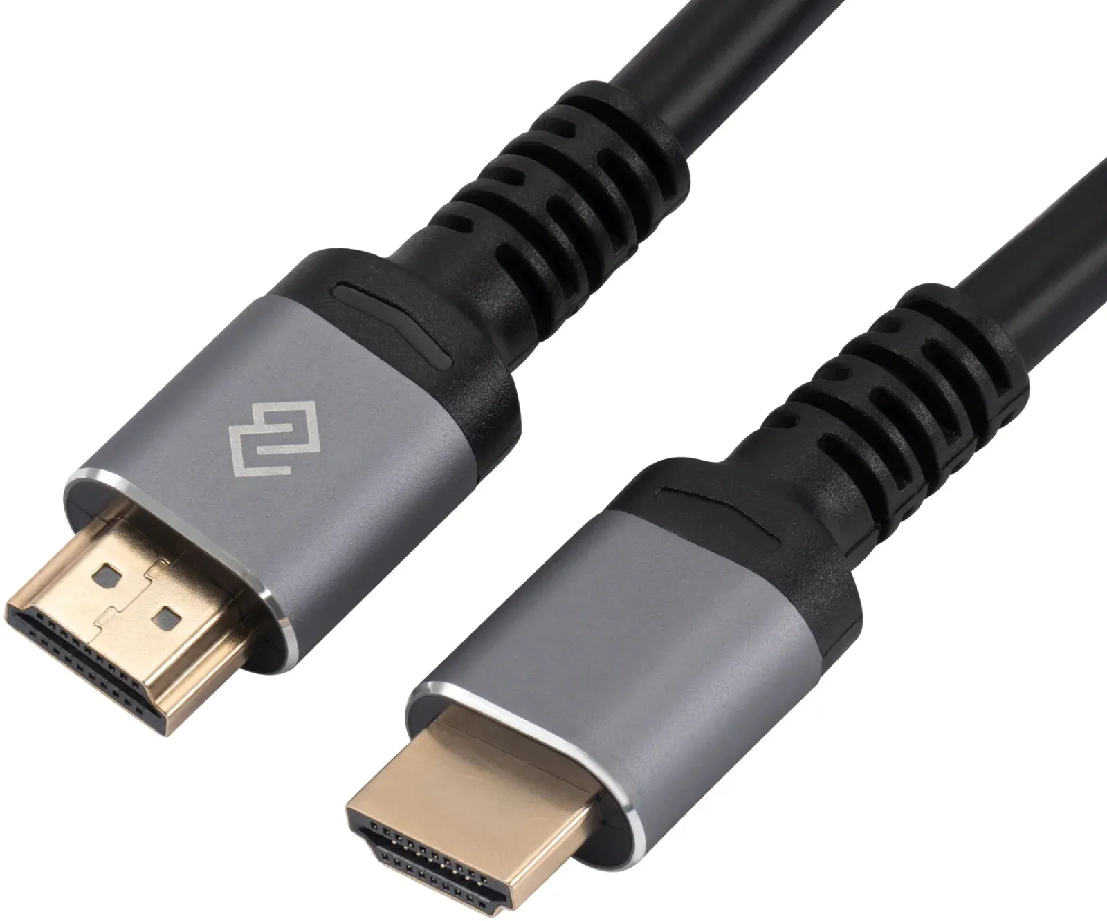 Кабель аудио-видео Digma D-HDMI-V2.0-2M HDMI m/HDMI m 2м. позолоч.конт. черный - фото 4