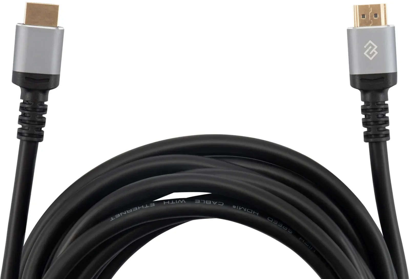 Кабель аудио-видео Digma D-HDMI-V2.0-3M HDMI m/HDMI m 3м. позолоч.конт. черный - фото 2