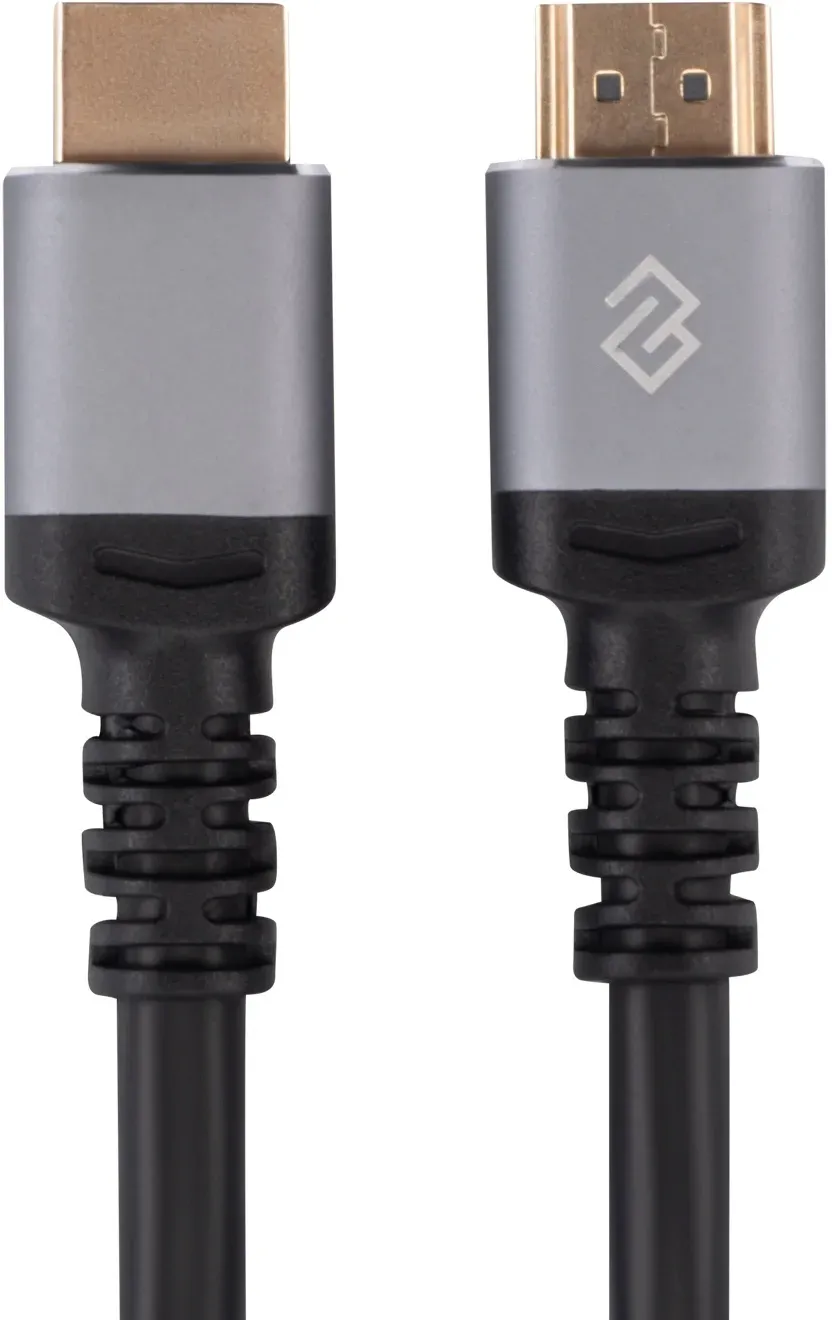 Кабель аудио-видео Digma D-HDMI-V2.0-3M HDMI m/HDMI m 3м. позолоч.конт. черный - фото 3