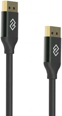 Кабель аудио-видео Digma V1.4 DisplayPort m/DisplayPort m 3м. позолоч.конт. черный D-DP-V1.4-3M - фото 2