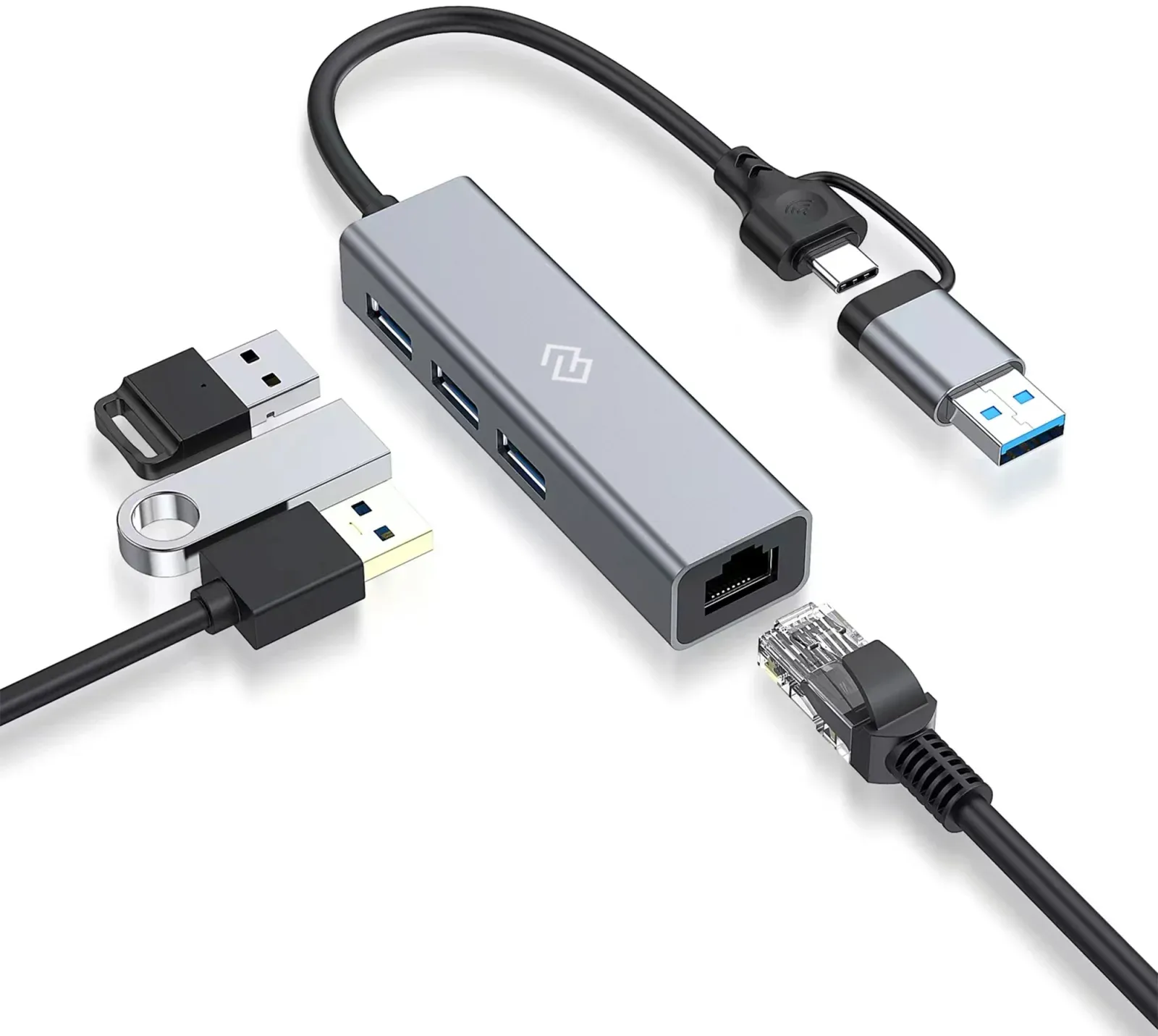 Аксессуары DIGMA DHUB-LAN-4port - фото 3
