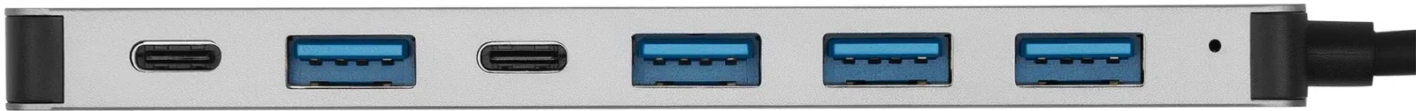 Разветвитель USB-C + USB-A Digma DHUB-7USB-AC 7порт. серебристый - фото 4