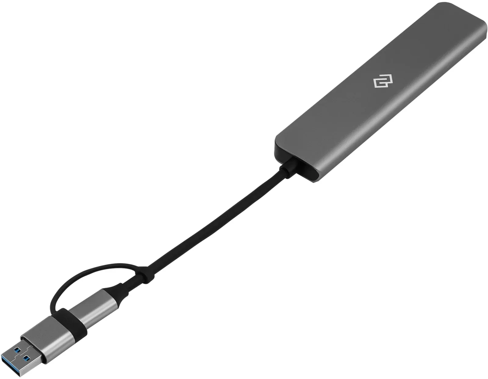 Разветвитель USB-C + USB-A Digma DHUB-7USB-AC 7порт. серебристый - фото 7
