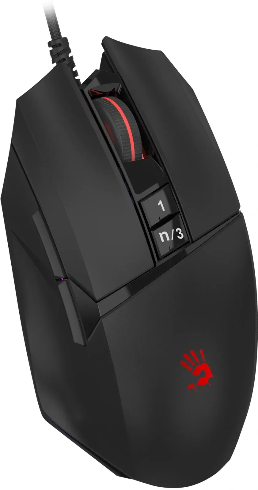 Мышь A4Tech Bloody W65 Max Mini черный оптическая 12000dpi USB 9but W65 MAX MINI STONE BLACK - фото 8