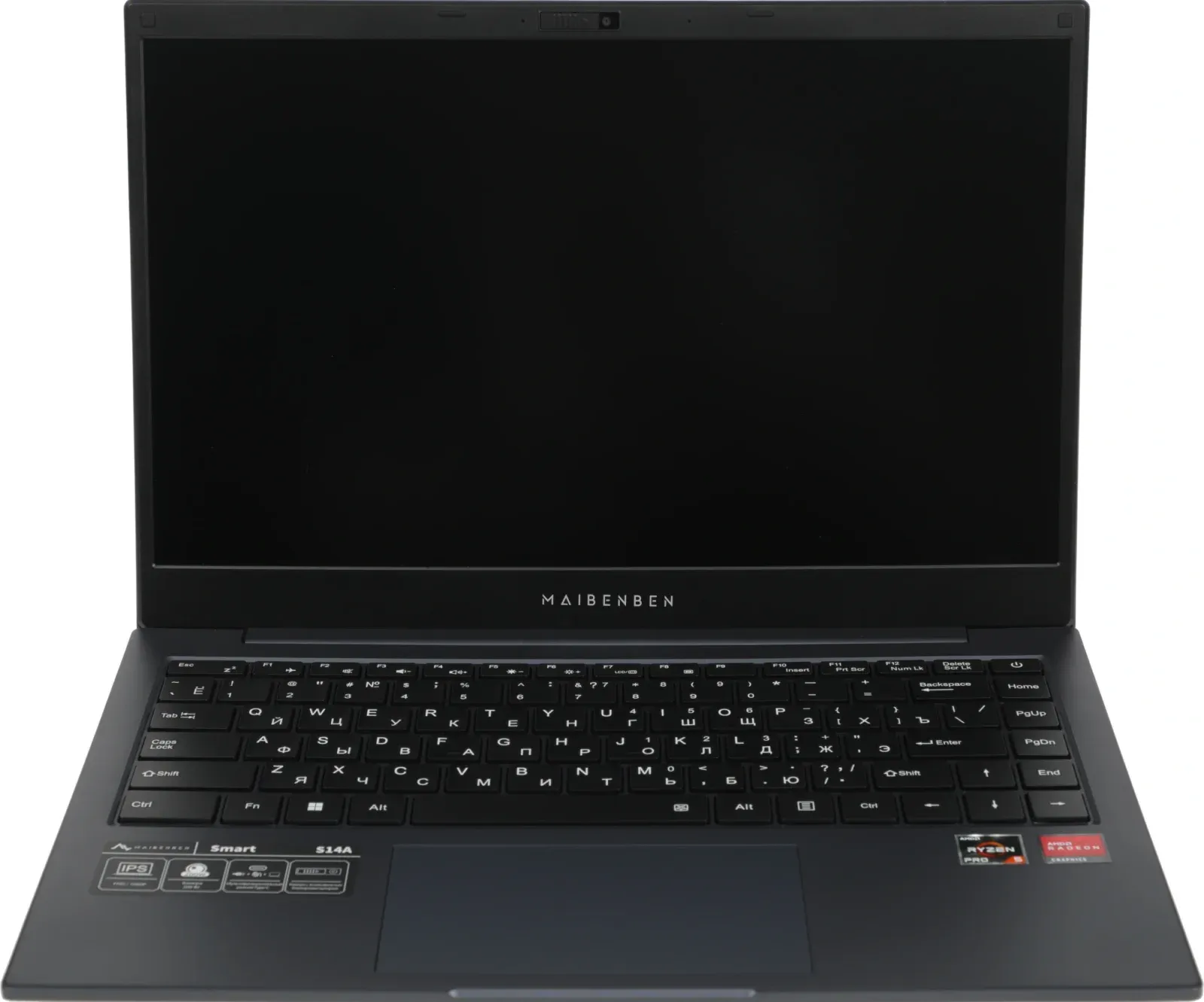 Ноутбук Maibenben S14A-R545UM Ryzen 5 Pro 4650U 8Gb SSD256Gb AMD Radeon Graphics 14 IPS FHD 1920x1080 Linux dk.blue WiFi BT Cam 5000mAh S14A-R545UMA1SLURE0 - фото 4